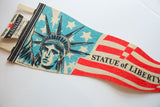 Detail of vintage felt pennant header, showing 