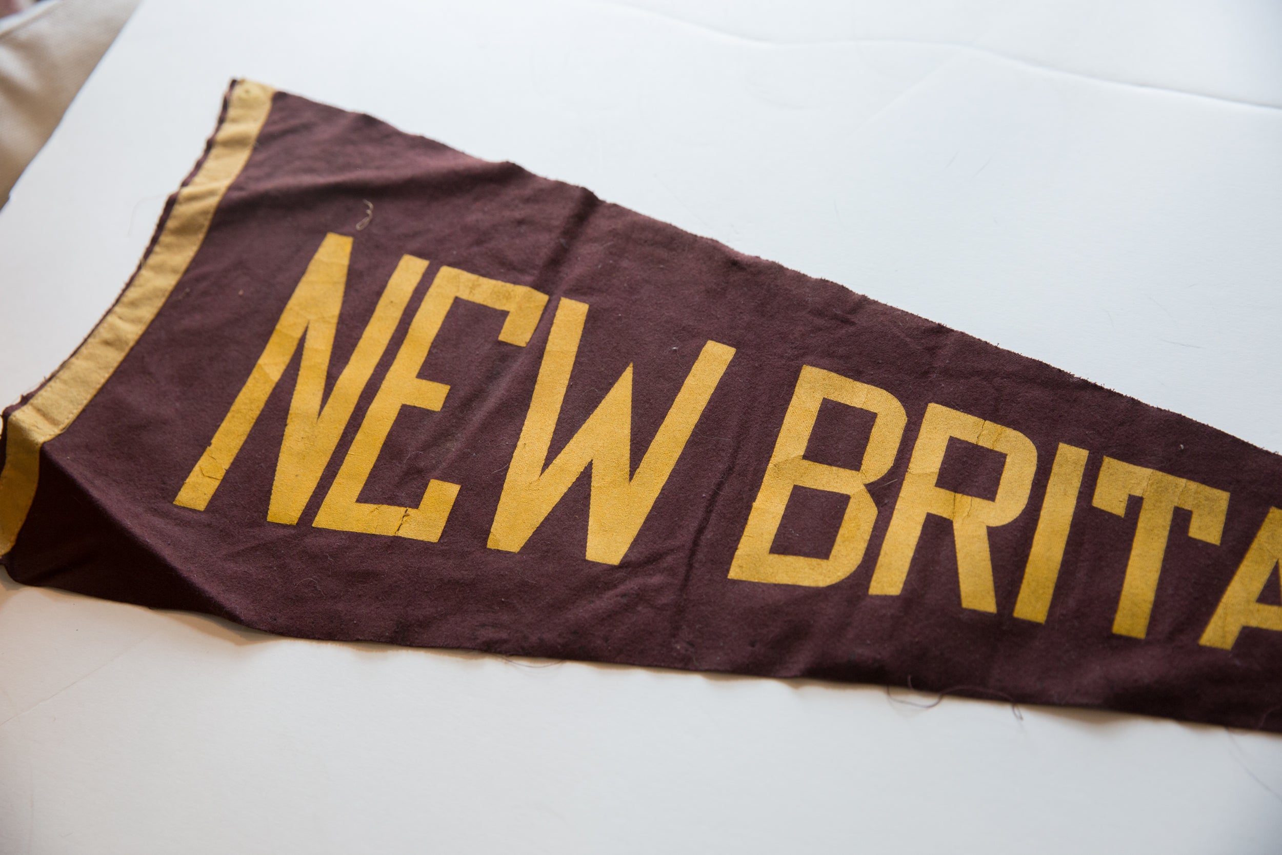 Vintage New Britain Felt Flag // ONH Item 10684 Image 1