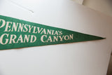 Vintage green felt banner with cream 