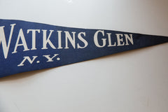 Vintage Watkins Glen NY Felt Flag // ONH Item 10687 Image 2