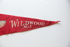 Vintage Wildwood NJ Felt Flag // ONH Item 10688 Image 2