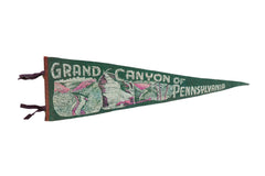 Vintage Grand Canyon of Pennsylvania Felt Flag // ONH Item 10693