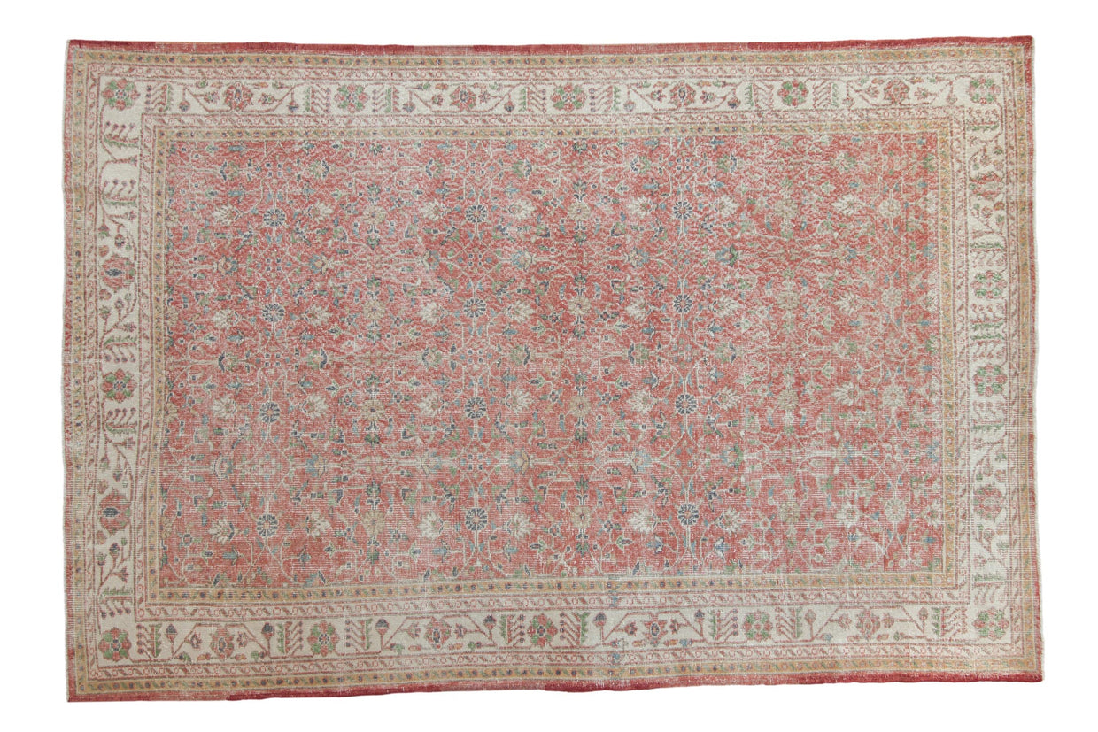 7x10.5 Vintage Distressed Sparta Carpet // ONH Item 10707