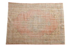 6x8.5 Vintage Distressed Oushak Carpet // ONH Item 10708