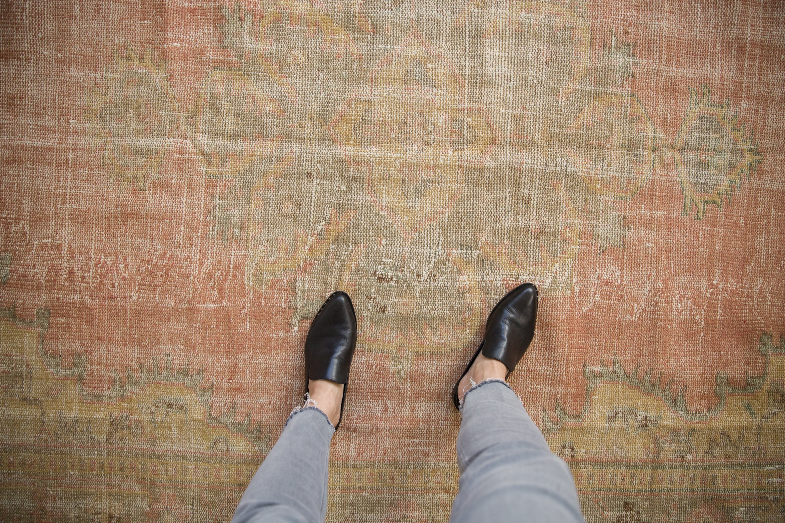 6x8.5 Vintage Distressed Oushak Carpet // ONH Item 10708 Image 1