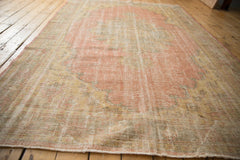 6x8.5 Vintage Distressed Oushak Carpet // ONH Item 10708 Image 6