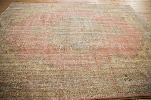 6x8.5 Vintage Distressed Oushak Carpet // ONH Item 10708 Image 9