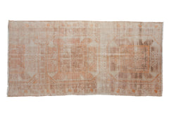 3x6.5 Vintage Distressed Fragment Oushak Rug Runner // ONH Item 10710