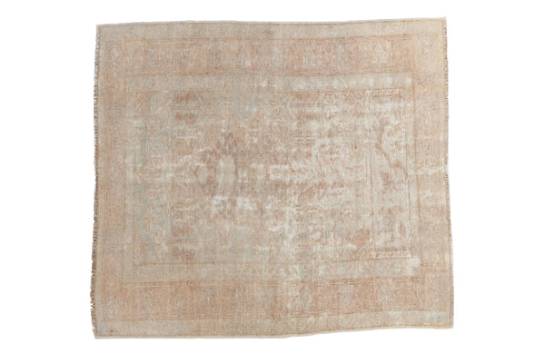 3.5x4 Vintage Distressed Oushak Square Rug // ONH Item 10714
