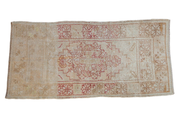 3x7 Vintage Distressed Oushak Rug Runner // ONH Item 10715