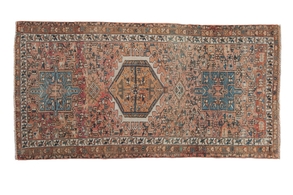 3.5x6.5 Vintage Distressed Karaja Rug // ONH Item 10718