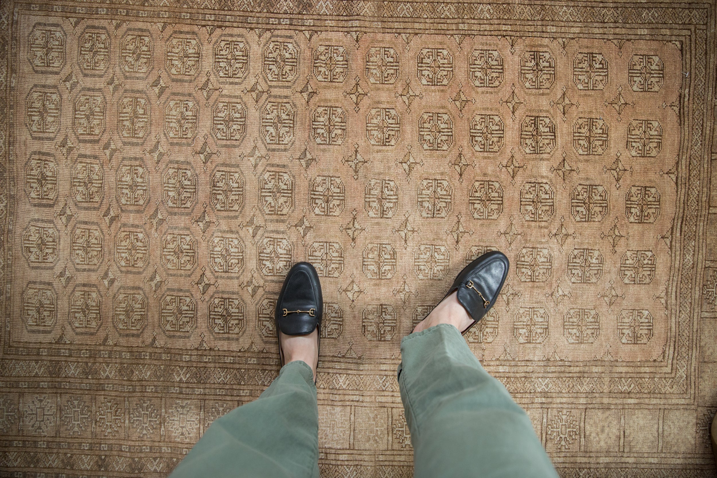 4x6 Vintage Distressed Afghani Bokhara Design Rug // ONH Item 10722 Image 1