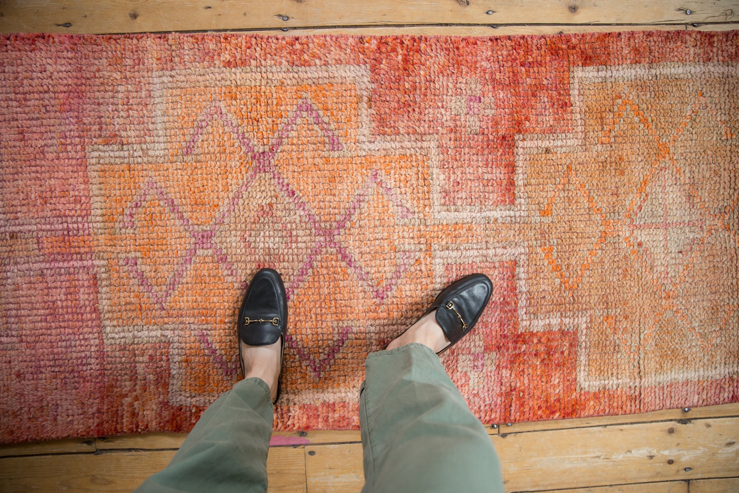 2.5x9.5 Vintage Distressed Kurd Rug Runner // ONH Item 10725 Image 1