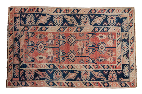 4x6.5 Vintage Distressed Melas Rug // ONH Item 10728