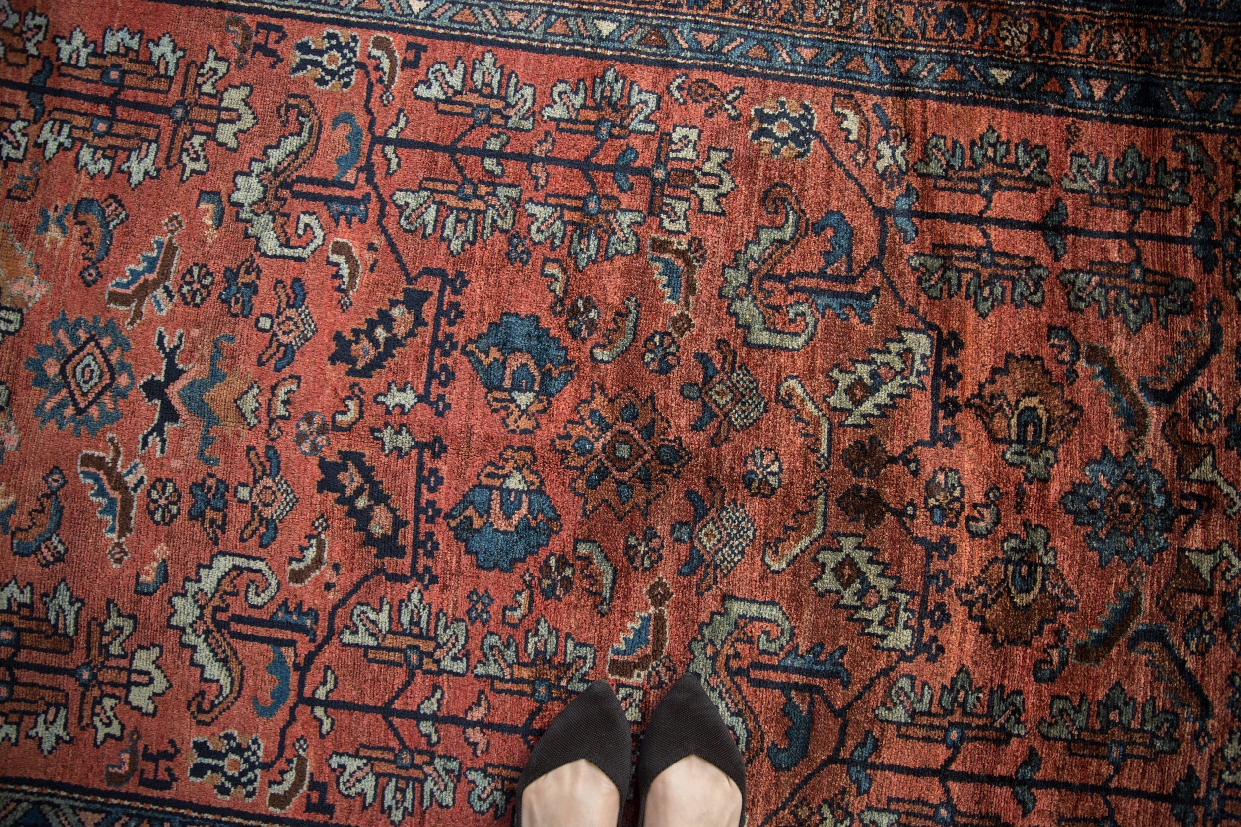 3.5x6.5 Vintage Fine Hamadan Rug // ONH Item 10736 Image 1