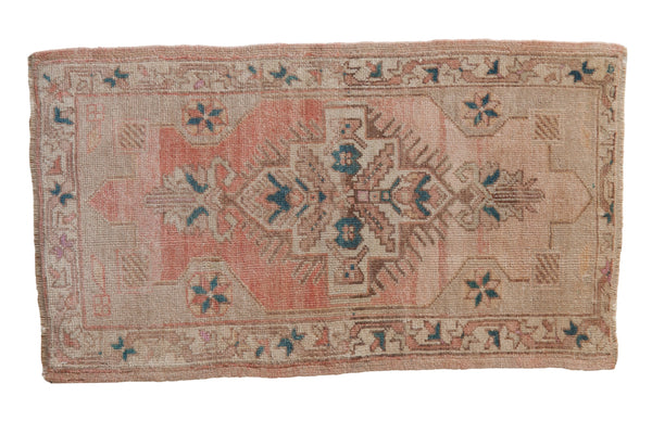 2x3.5 Vintage Distressed Oushak Rug // ONH Item 10754