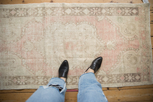 3x6 Vintage Distressed Oushak Rug Runner // ONH Item 10759 Image 1