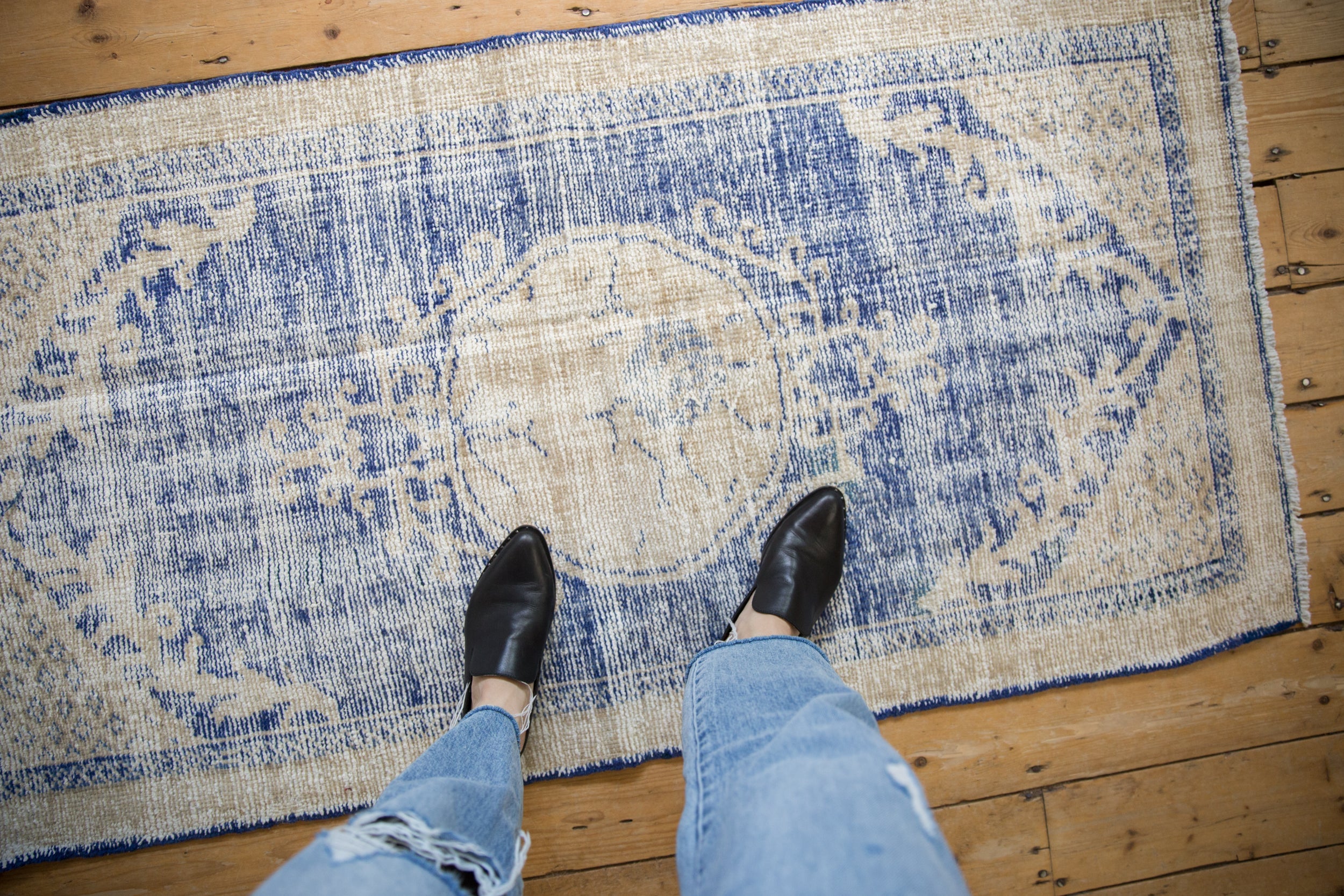 3x5.5 Vintage Distressed Oushak Rug // ONH Item 10761 Image 1