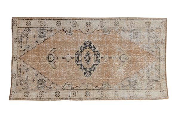 2.5x5 Vintage Distressed Oushak Rug Runner // ONH Item 10769
