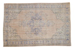 6x9.5 Vintage Distressed Oushak Carpet // ONH Item 10770