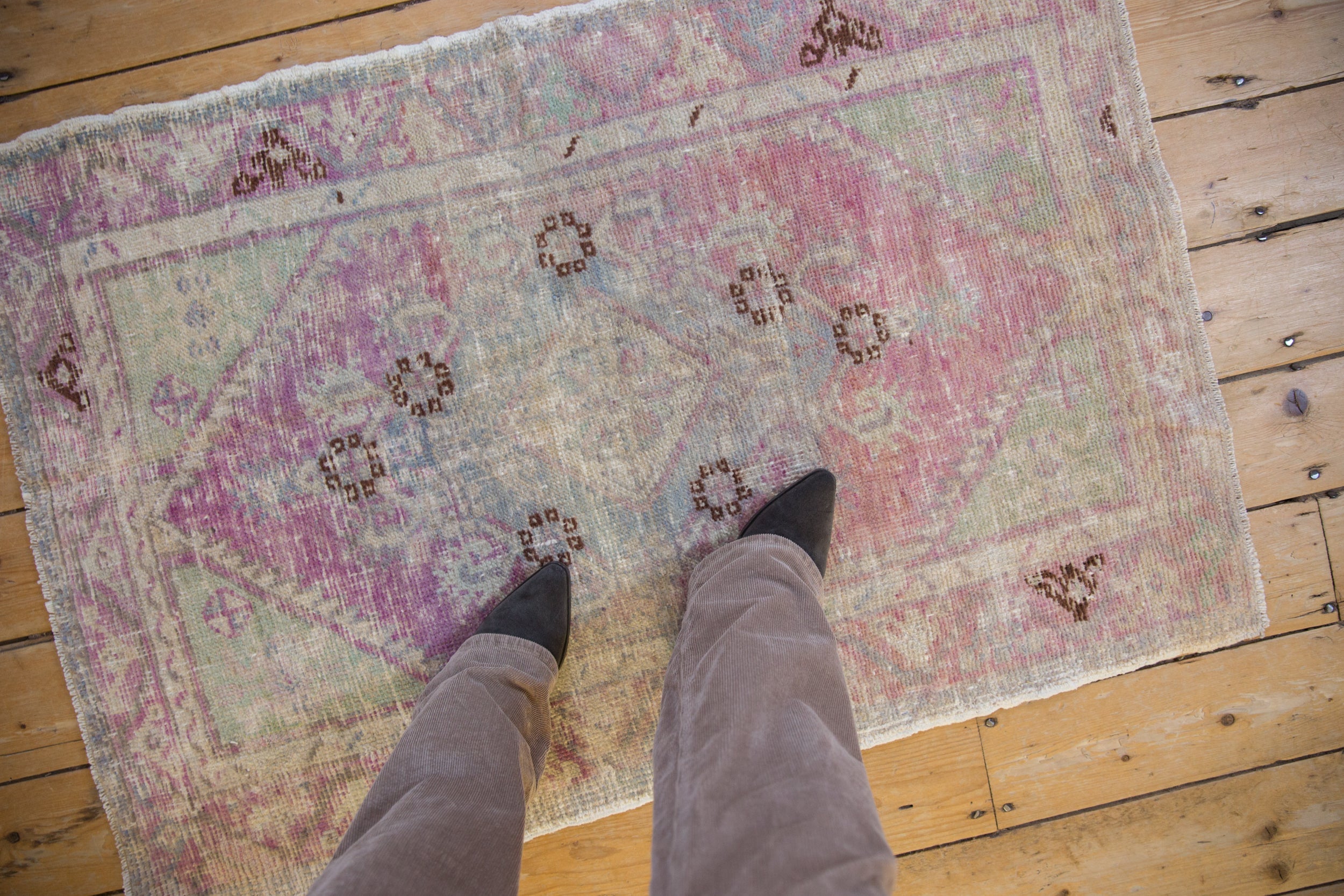 2.5x4 Vintage Distressed Oushak Rug // ONH Item 10771 Image 1