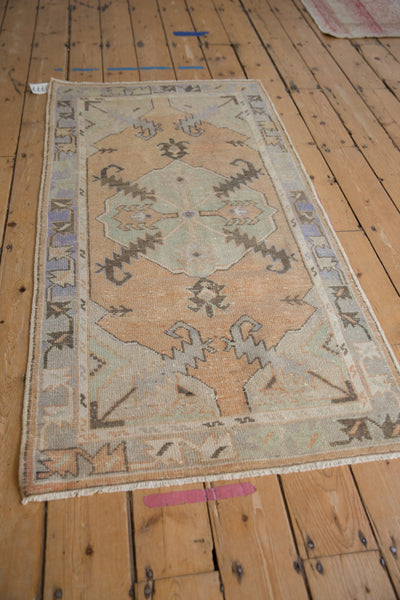 2.5x5 Vintage Distressed Oushak Rug Runner // ONH Item 10777 Image 2