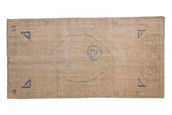 2.5x5 Vintage Distressed Oushak Rug Runner // ONH Item 10781