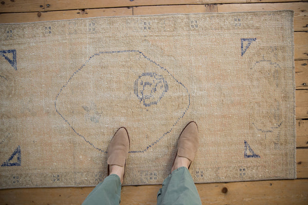 2.5x5 Vintage Distressed Oushak Rug Runner // ONH Item 10781 Image 1