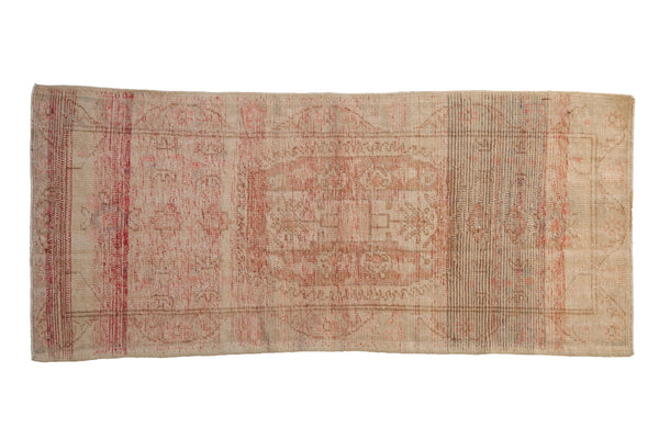 3x6.5 Vintage Distressed Oushak Rug Runner // ONH Item 10785
