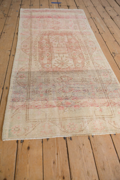 3x6.5 Vintage Distressed Oushak Rug Runner // ONH Item 10785 Image 2