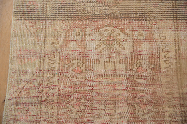 3x6.5 Vintage Distressed Oushak Rug Runner // ONH Item 10785 Image 6