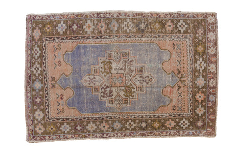 3x4.5 Vintage Distressed Oushak Rug // ONH Item 10791