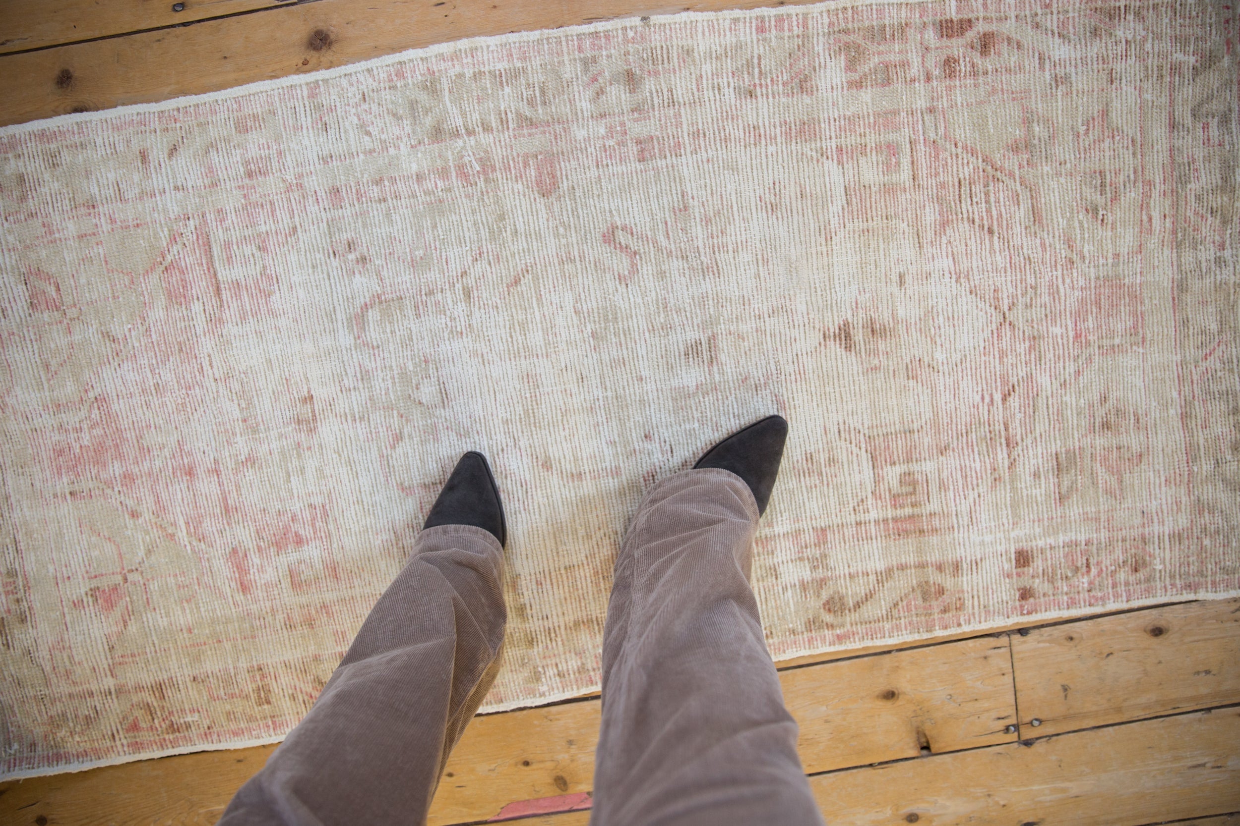 2.5x5.5 Vintage Distressed Oushak Rug Runner // ONH Item 10796 Image 1