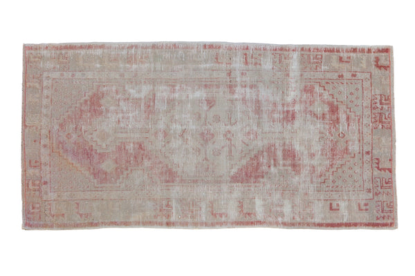 2.5x5 Vintage Distressed Oushak Rug Runner // ONH Item 10797