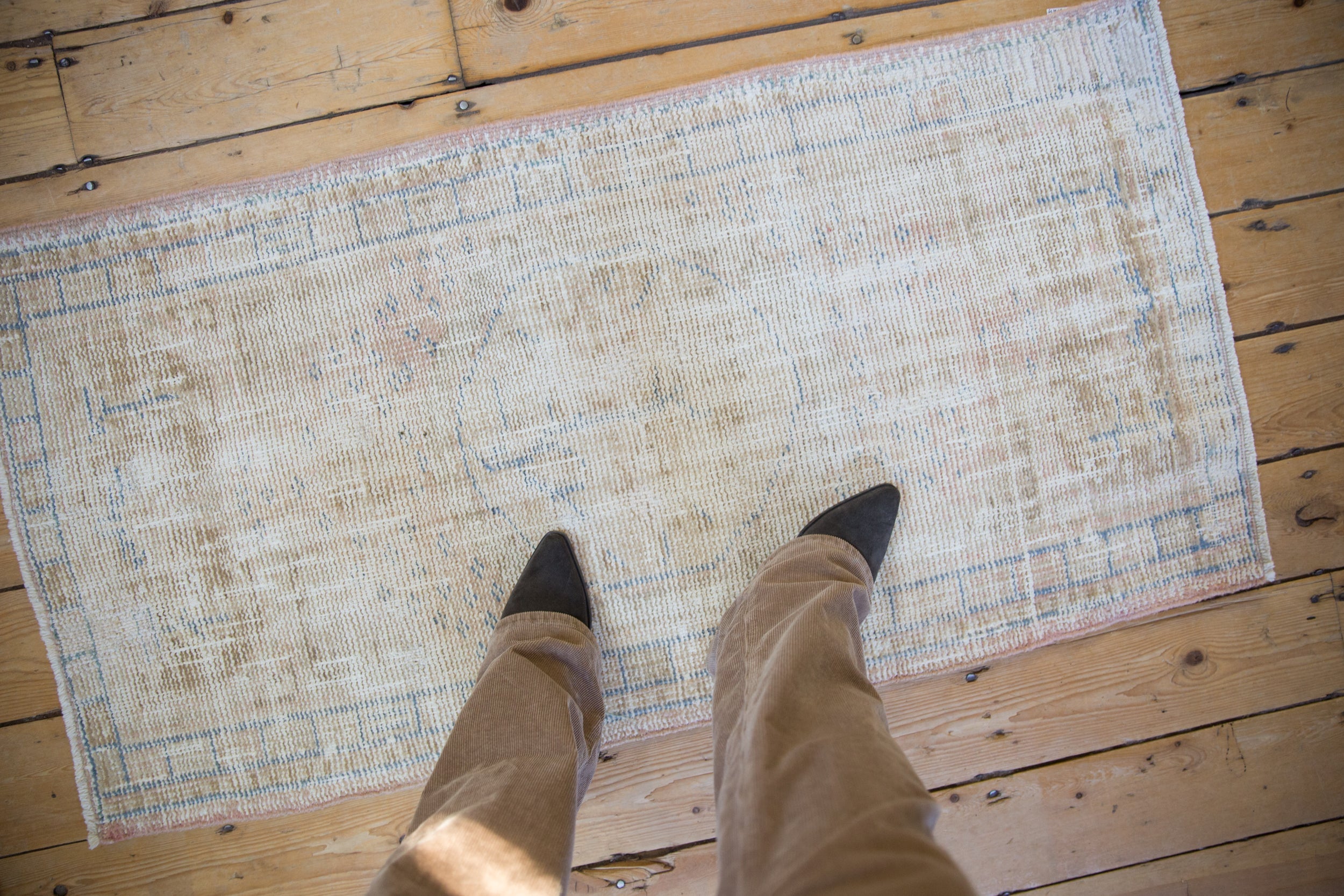 2x4.5 Vintage Distressed Oushak Rug Runner // ONH Item 10803 Image 1