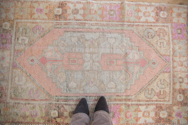 2.5x4.5 Vintage Distressed Oushak Rug // ONH Item 10808 Image 1