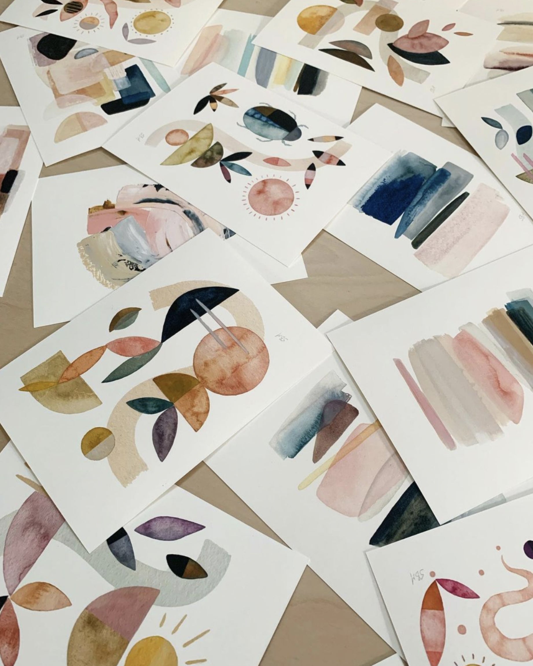 8x10 Snoogs & Wilde Art August Abstract Print // ONH Item 10813 Image 1