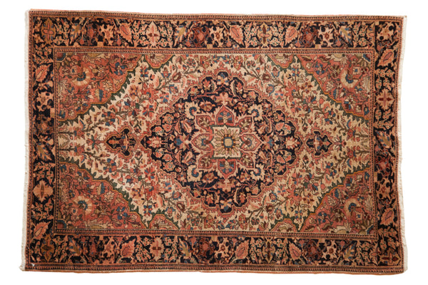 3.5x5 Vintage Farahan Sarouk Rug // ONH Item 10822