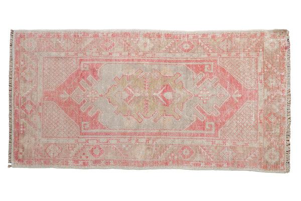 2.5x5 Vintage Distressed Oushak Rug Runner // ONH Item 10843
