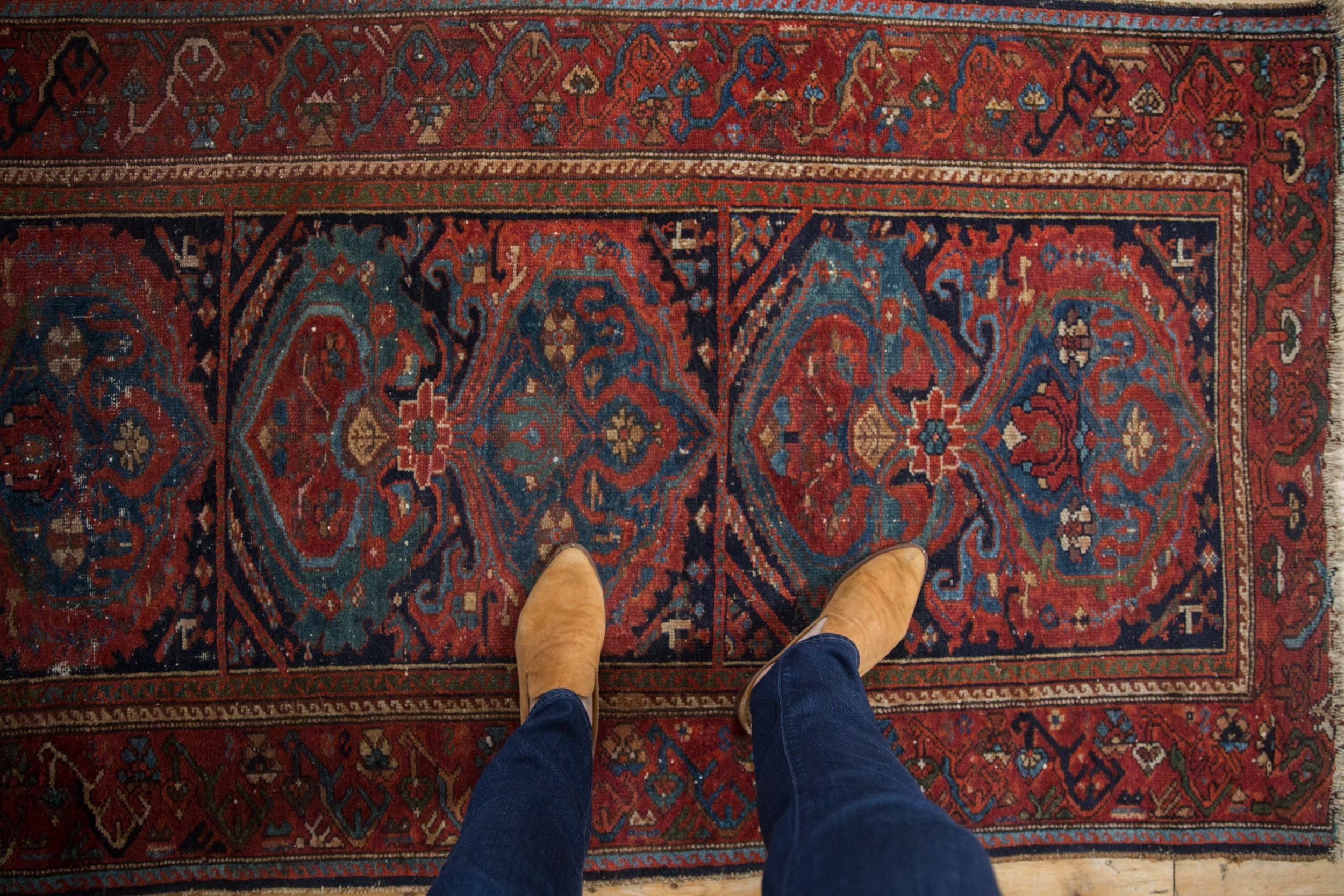 RESERVED 3.5x6 Vintage Mehreban Rug // ONH Item 10844 Image 1