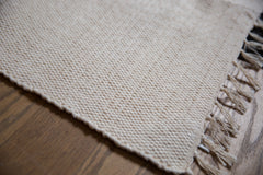 2.5x3 Organic Cotton Rag Rug Natural Undyed // ONH Item 10845 Image 1
