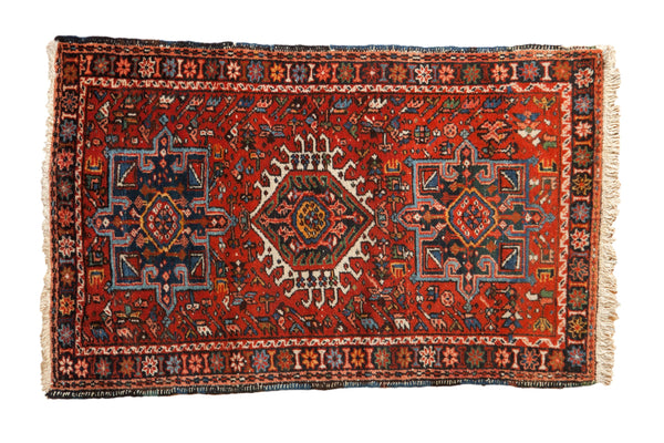 2.5x4 Vintage Fine Karaja Rug // ONH Item 10854