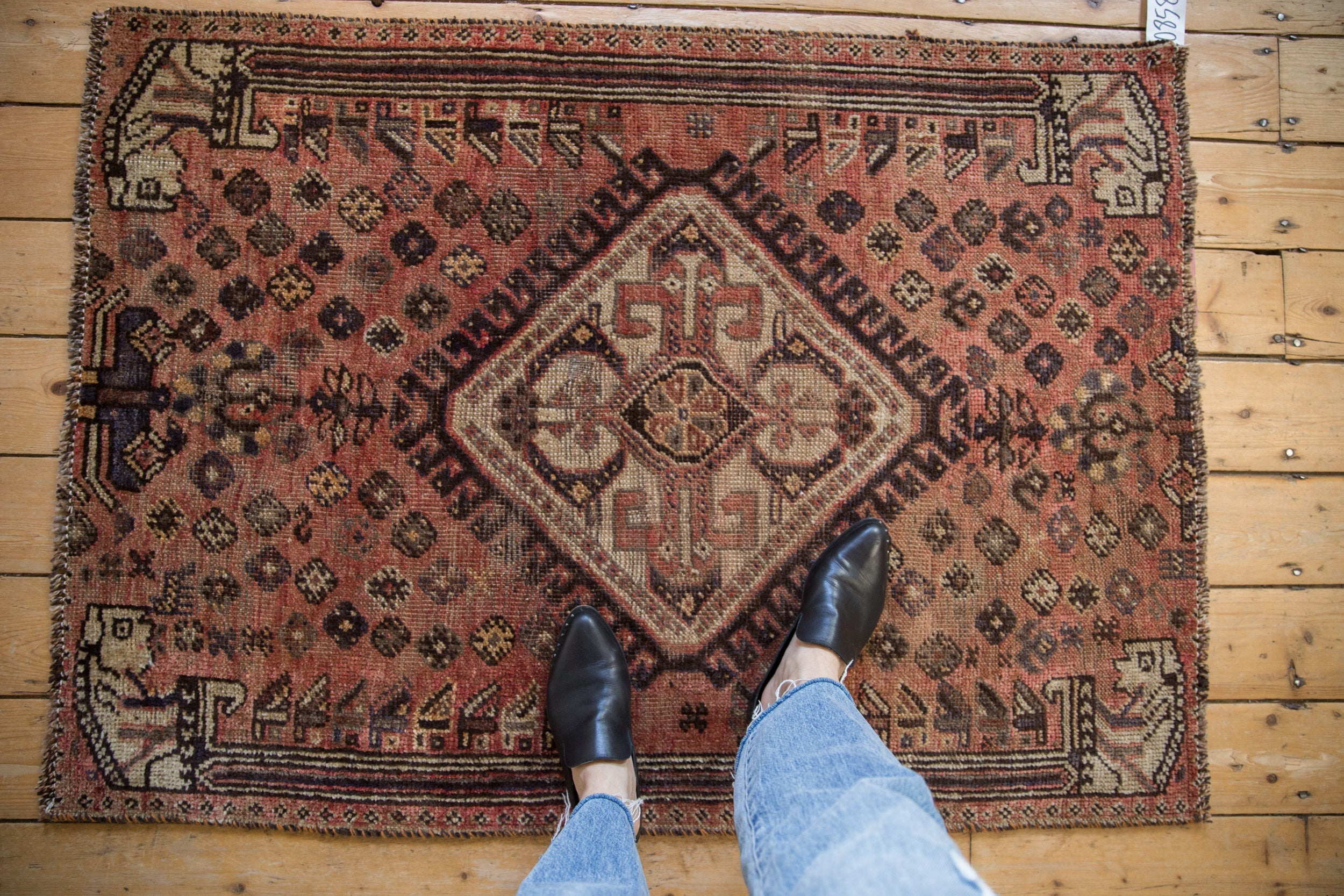 3x4.5 Vintage Fragment Kamseh Rug // ONH Item 10858 Image 1