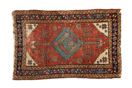 2.5x3.5 Antique Fine Heriz Rug // ONH Item 10859