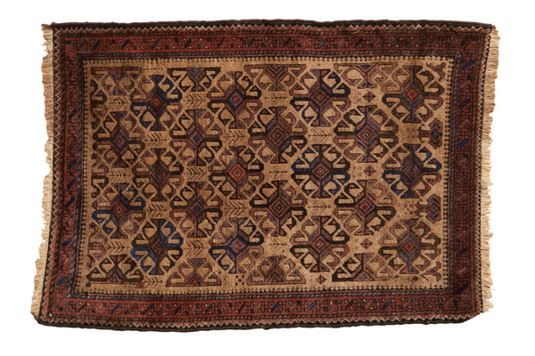 3x4 Vintage Belouch Square Rug // ONH Item 10861