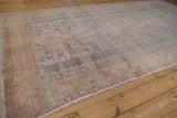 Vintage Distressed Oushak rug showing even wear and subtle color abrashes.