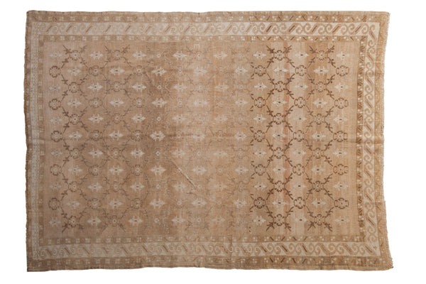 6x8.5 Vintage Distressed Oushak Carpet // ONH Item 10868