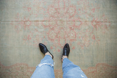 7.5x10 Vintage Distressed Oushak Carpet // ONH Item 10874 Image 1