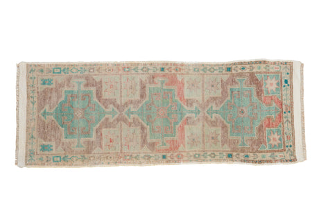 2x4.5 Vintage Distressed Oushak Rug Runner // ONH Item 10883