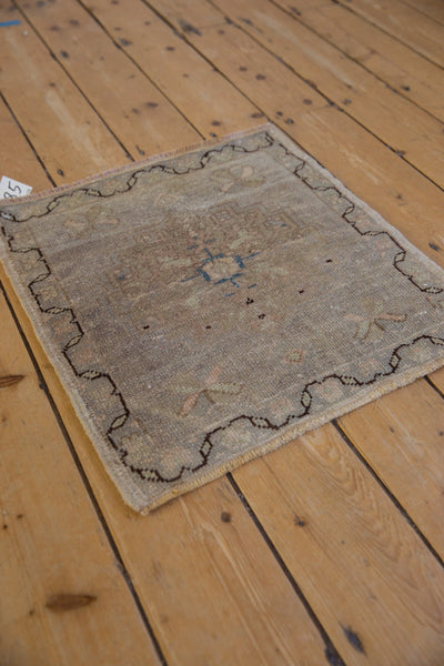 1.5x2 Vintage Distressed Oushak Square Rug Mat // ONH Item 10885 Image 3